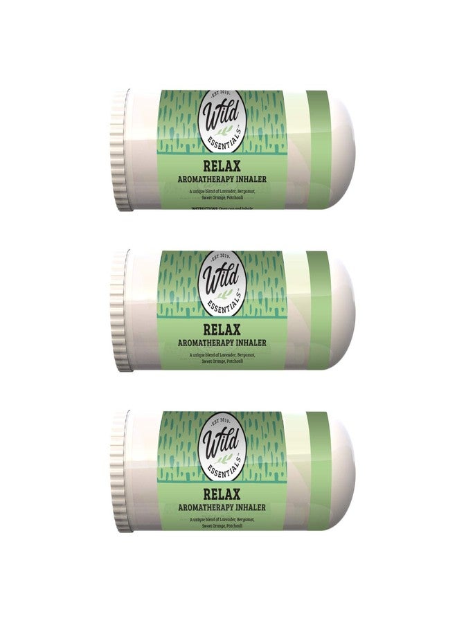 mEssentials Wild Essentials 3 Pack of Relax Aromatherapy Nasal Inhalers Made with 100% Natural, Premium Grade Essential Oils, Calming, Stress, Unwind - Image 2